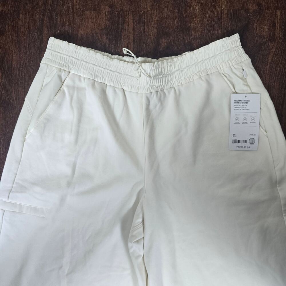Athleta Triumph Wide Leg Crop Pants - Magnolia White - Large - 544711 - NWT - Picture 4 of 8